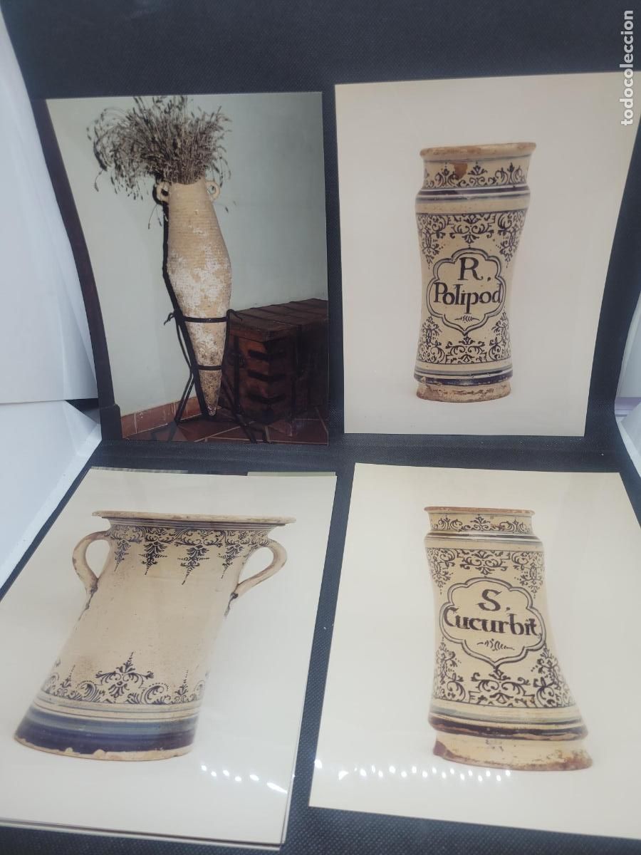 Fotografia antica: Colecci&oacute;nde 12 fotografias para exposicion de jarrones antiguos y similares