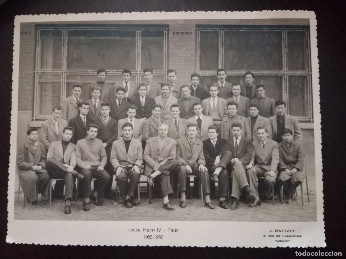 Alte Fotografie: FOTOGRAFIA J. RATIVET - PROMOCION 1955 1956 LYCEE HENRI IV PARIS - LICEO