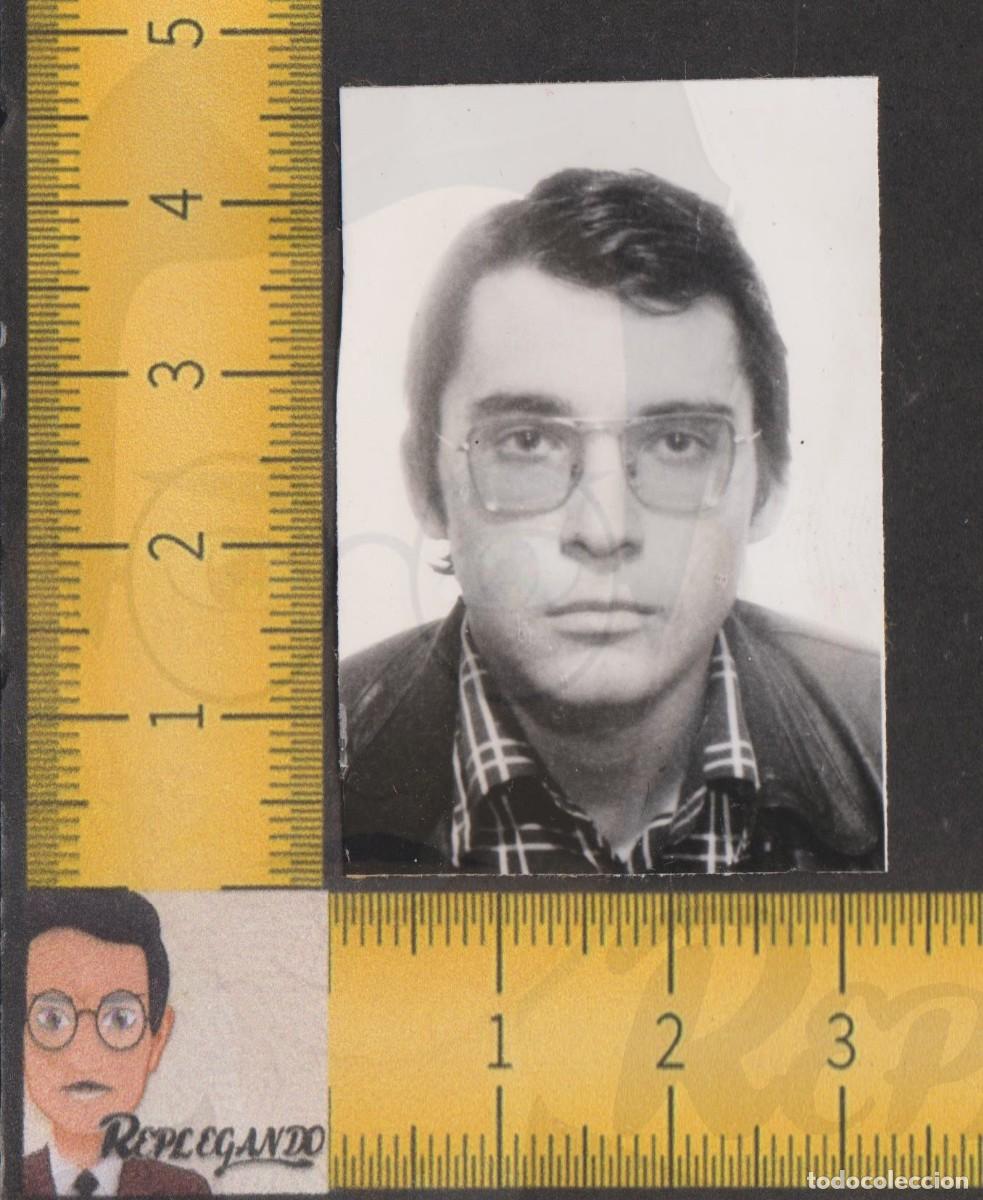 Fotografia antica: FOTOMATON - CHICO JOVEN REPEINADO CON GAFAS Y CAMISA - FOTO ANTIGUA TIPO CARNET - PHOTOMATON A&Ntilde;OS 60