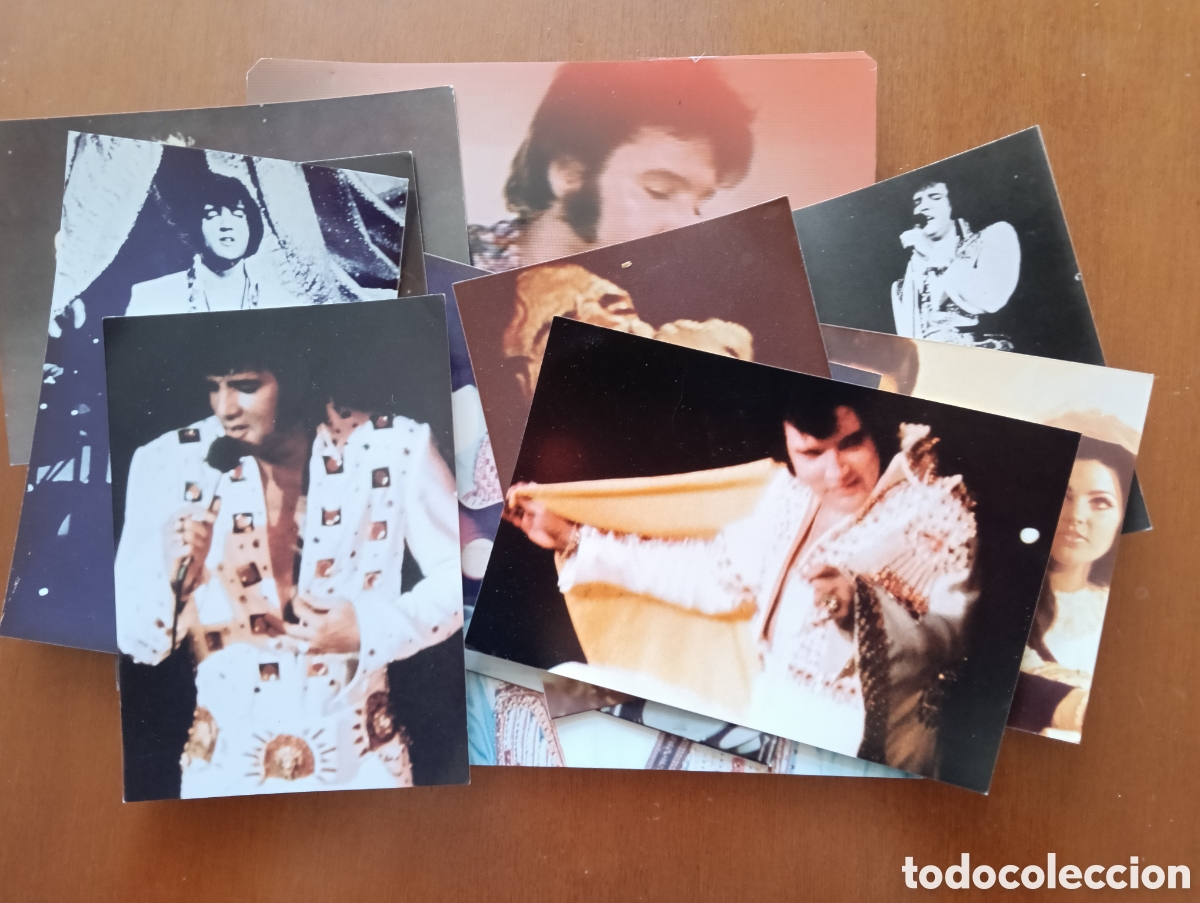Fotograf&iacute;a antigua: Lote de 12 ELVIS PRESLEY - FOTO CONCIERTO en un estado normal