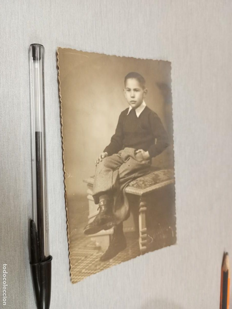 Antique Photography: FOTO ANTIGUA NI&Ntilde;O / FECHADA ELDA 28 DE ENERO DE 1952