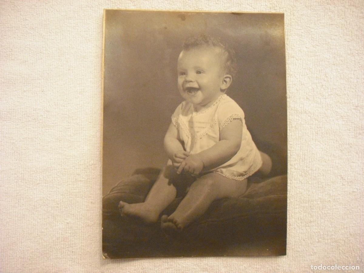Photographie ancienne: ANTIGUA FOTO DE BEBE . 24 X 17,5 CM