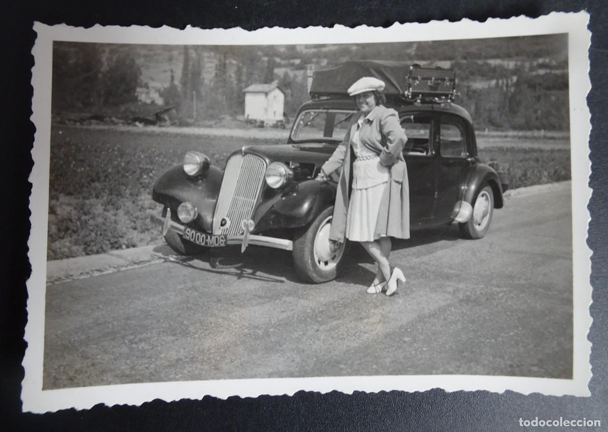 Fotograf&iacute;a antigua: ANTIGUA FOTOGRAF&Iacute;A MUJER POSANDO AUTOM&Oacute;VIL , VER FOTOS