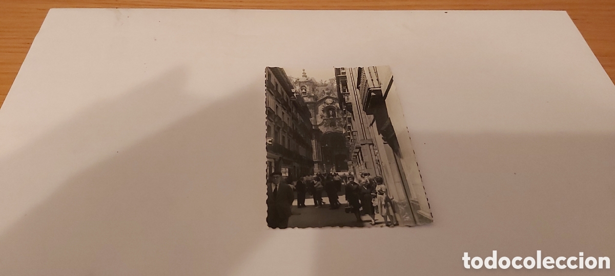 Fotograf&iacute;a antigua: FOTO IGLESIA Y CALLE MAYOR SAN SEBASTIAN A&Ntilde;OS 60.PAIS VASCO