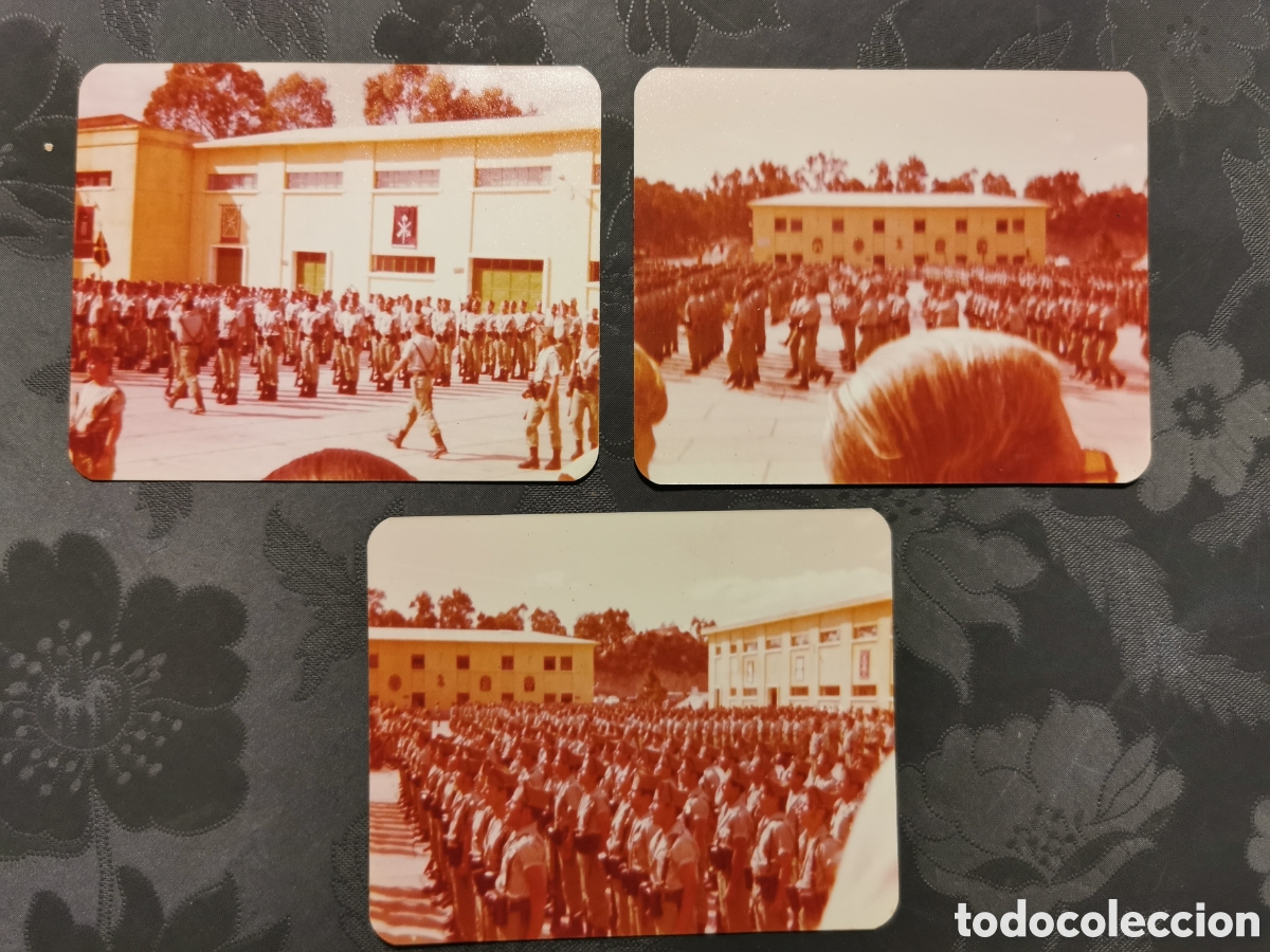Fotograf&iacute;a antigua: 3 fotograf&iacute;as legion cuartel de Ceuta.