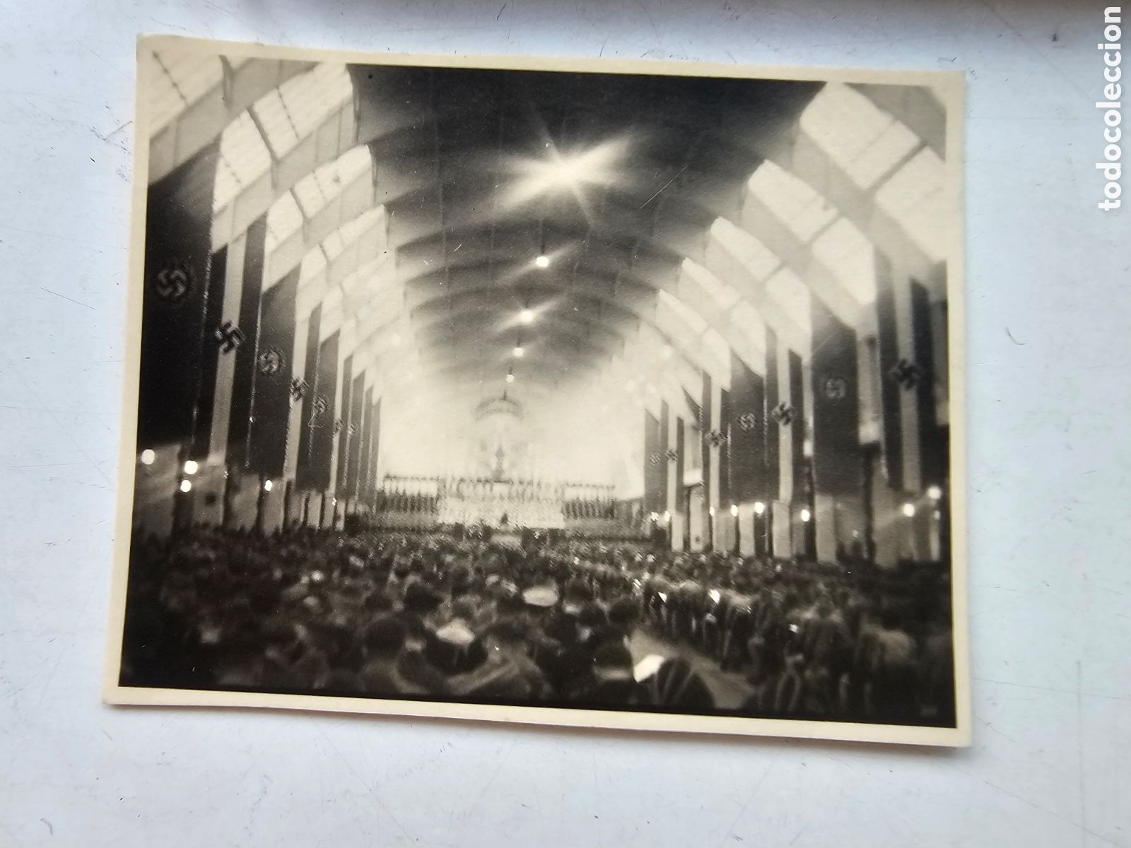 Fotograf&iacute;a antigua: Fotograf&iacute;a original, peque&ntilde;a de Mitin de 1939, 2&ordf; G M WWII nazis 3er Reich