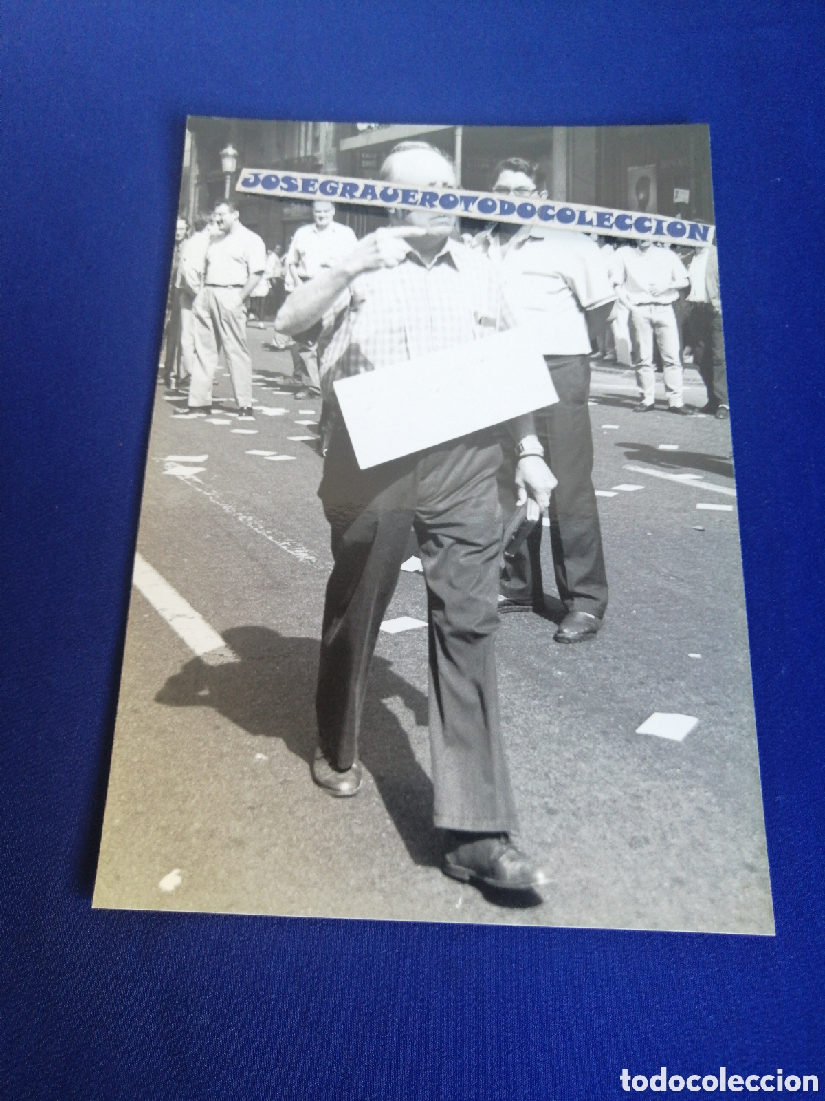 Fotografia antiga: HUELGA GENERAL 28 MAYO A&Ntilde;O 1992 SINDICALISTAS - FOTOGRAF&Iacute;A