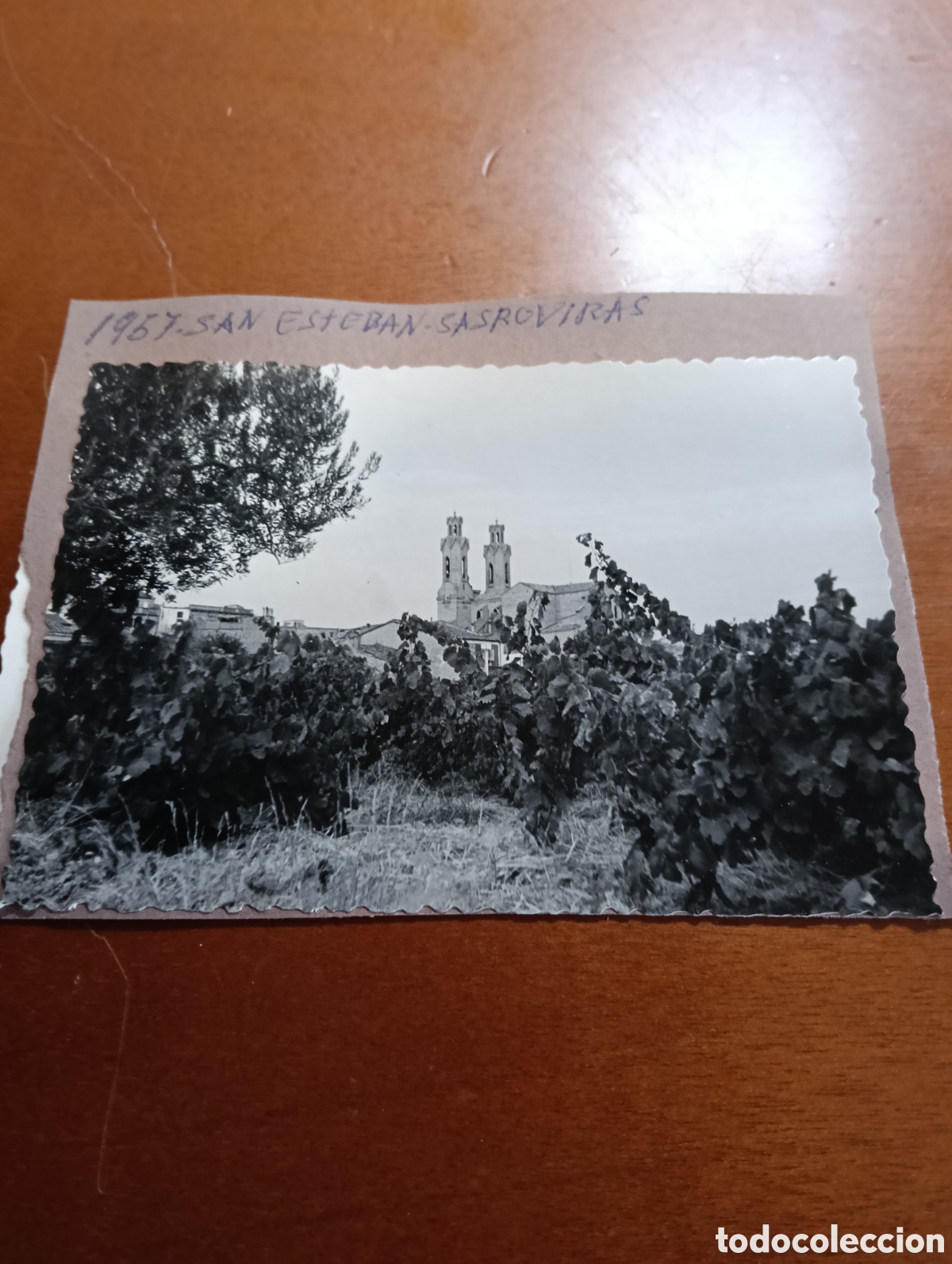Antique Photography: 1957, fotograf&iacute;a de San Esteban de Serovires y puente, bajo Llobregat, Barcelona