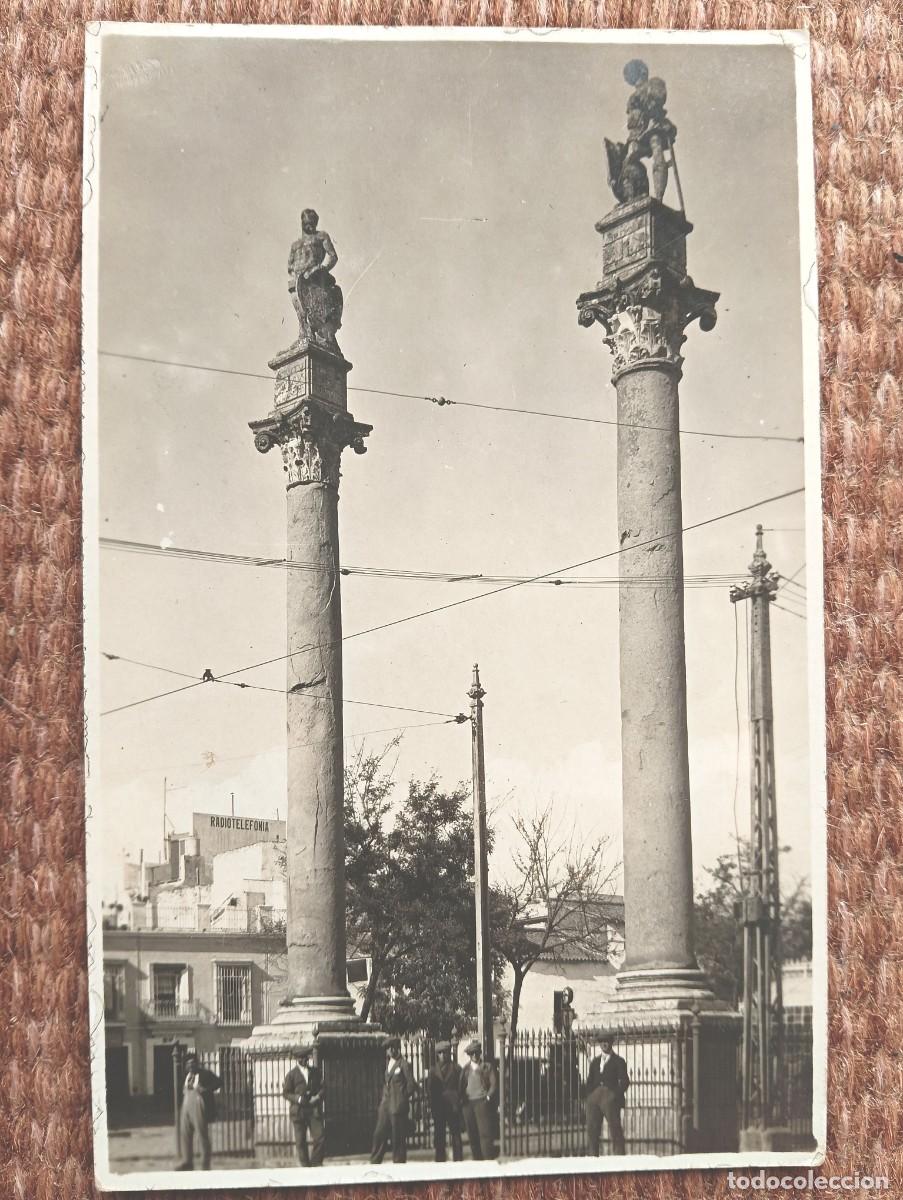 Fotograf&iacute;a antigua: SEVILLA - COLUMNAS DE LA ALAMEDA DE HERCULES - Foto 1
