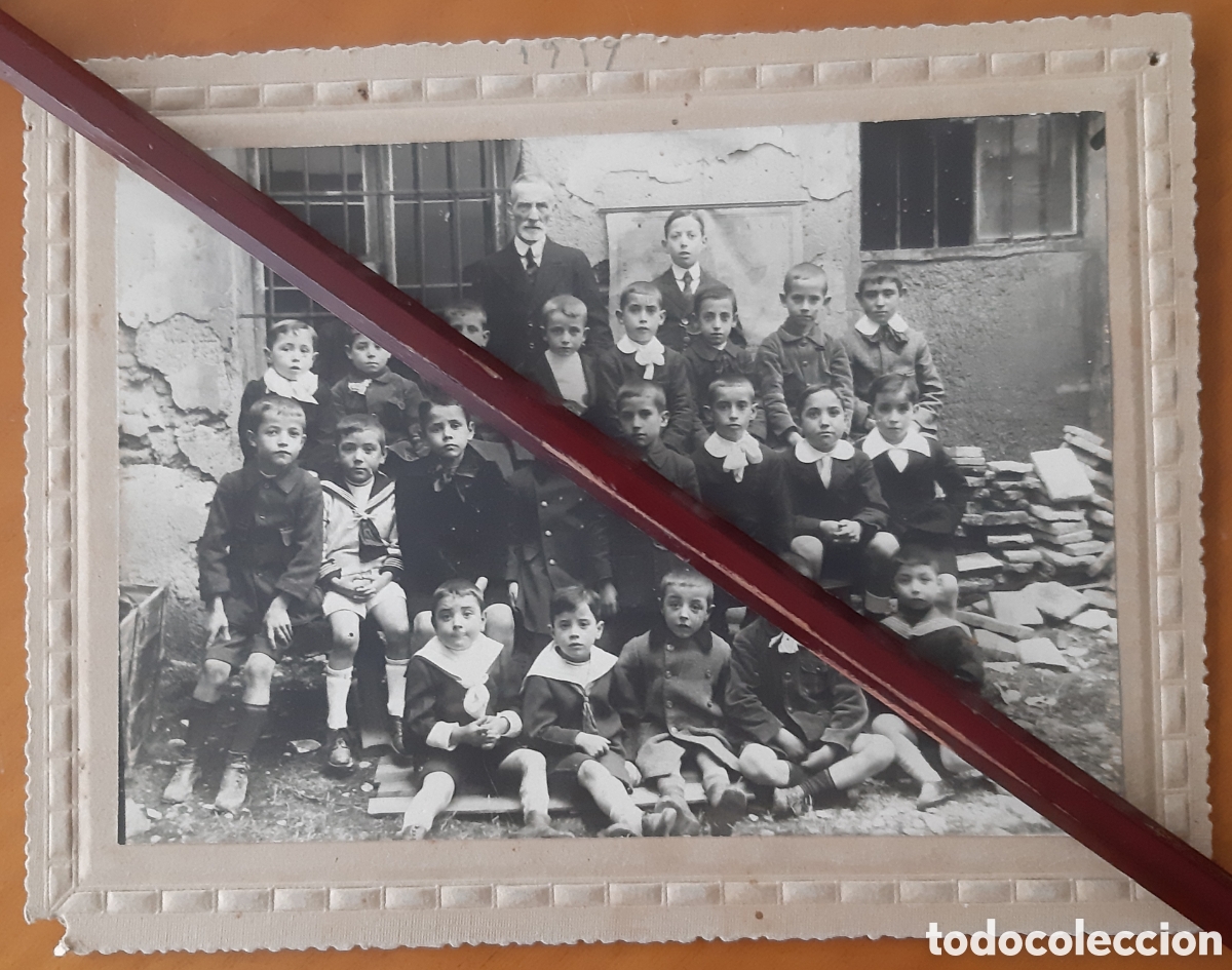Fotografia antica: Fotograf&iacute;a original Oviedo Asturias. Escuela ni&ntilde;os. A&ntilde;o 1919.