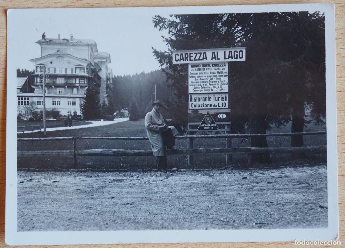 Fotograf&iacute;a antigua: FOTOGRAF&Iacute;A DE LOS A&Ntilde;OS 50 DE CAREZZA AL LAGO (ITALIA)