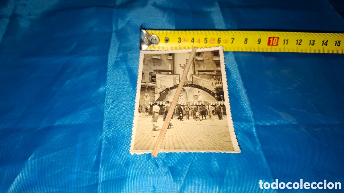 Fotograf&iacute;a antigua: ANTIGUA FOTO - FOGUERES DE ALICANTE - PLAZA DE LA REP&Uacute;BLICA 1934, MIGUEL CASTELL&Oacute;