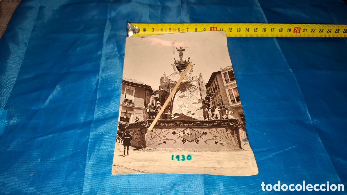 Fotograf&iacute;a antigua: ANTIGUA FOTO FOGUERES DE ALICANTE - 1930 BENITO P&Eacute;REZ GALD&Oacute;S - MIGUEL CASTELL&Oacute;