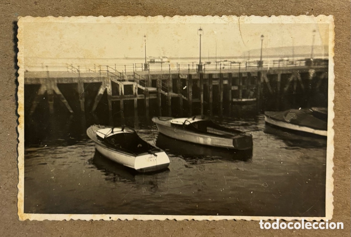 Antique Photography: FOTOGRAF&Iacute;A EN B/N DEL MUELLE PUERTO VIEJO DE ALGORTA, A&Ntilde;OS 40-60.