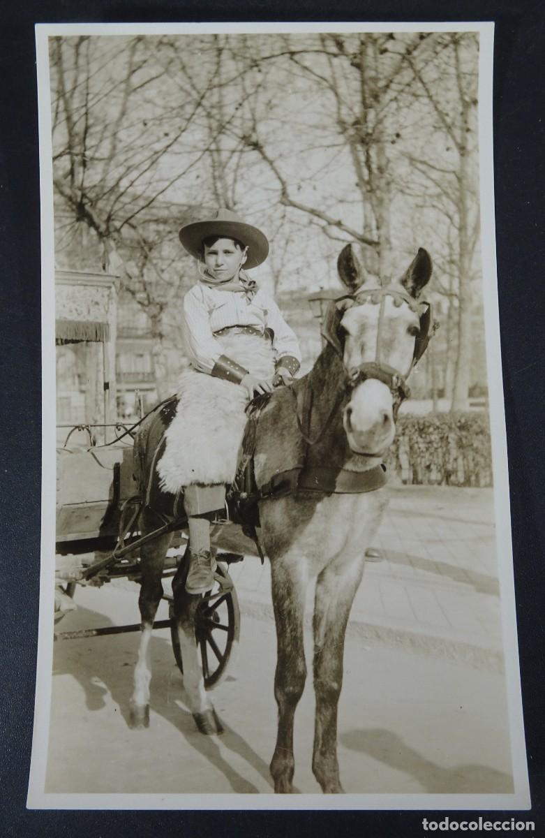 Fotografia antiga: ANTIGUA FOTOGRAF&Iacute;A , NI&Ntilde;O MONTADO A CABALLO, VER FOTOS