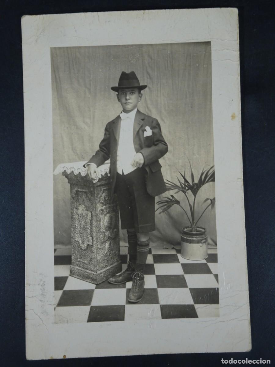 Fotograf&iacute;a antigua: ANTIGUA FOTOGRAF&Iacute;A DE ESTUDIO, NI&Ntilde;O, TRAJE DE &Eacute;POCA, VER FOTOS