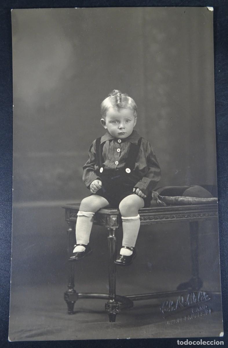 Fotografia antiga: ANTIGUA FOTOGRAF&Iacute;A DE ESTUDIO, NI&Ntilde;O PEQUE&Ntilde;O VER FOTOS