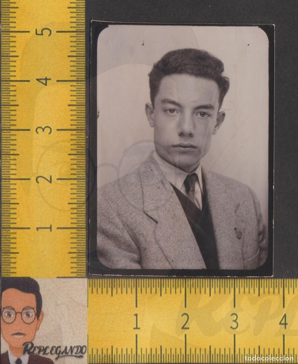 Fotografia antica: FOTOMATON - GUAPO SEXY CHICO JOVEN SERIO - HOMBRE - FOTO ANTIGUA PHOTOMATON A&Ntilde;O 1954 - LGTB ESPA&Ntilde;A