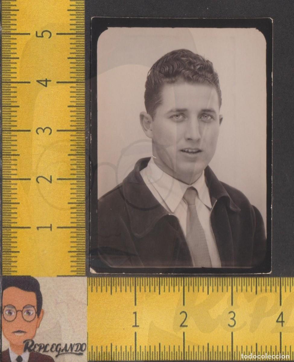 Alte Fotografie: FOTOMATON - GUAPO SEXY HOMBRE JOVEN OJOS CLAROS - FOTO ANTIGUA PHOTOMATON A&Ntilde;OS 50 - LGTB ESPA&Ntilde;A