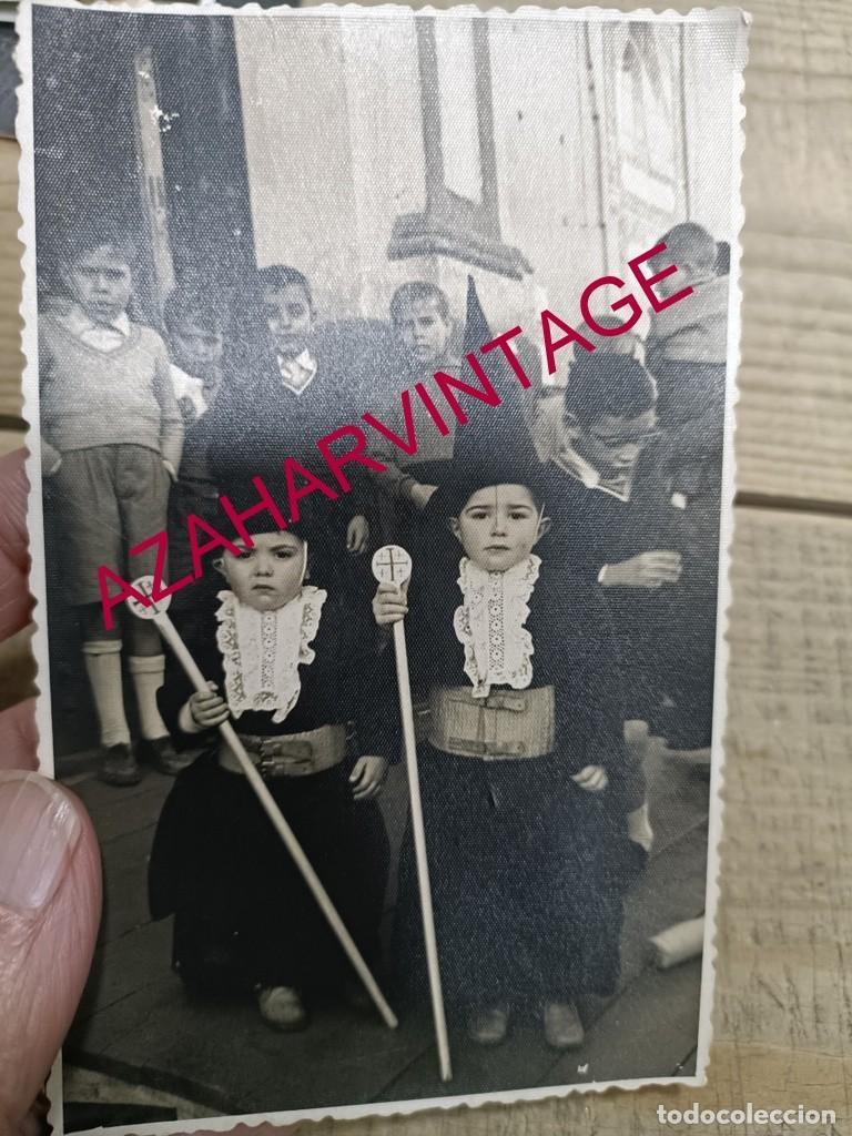 Fotografia antica: ANTIGUA FOTOGRAFIA SEMANA SANTA, PUEBLO A IDENTIFICAR,9X14 CMS