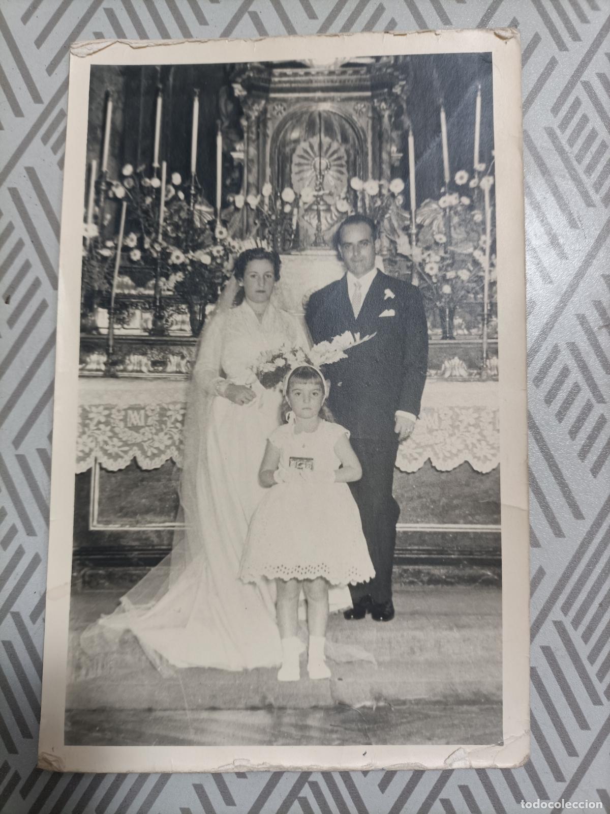 Fotografia antica: Antigua fotograf&iacute;a de boda