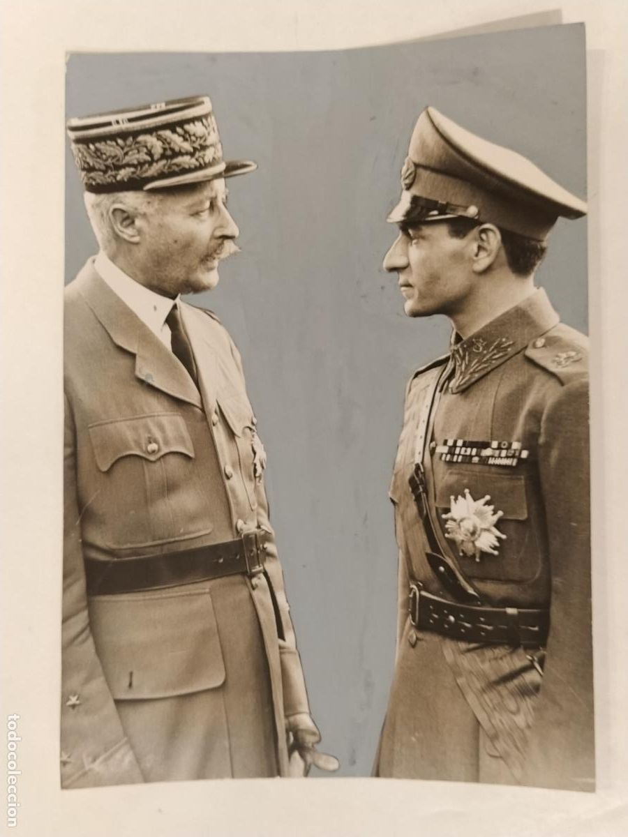 Fotograf&iacute;a antigua: GENERAL GIRAUD - LE SHAH DE IRAN - FOTOGRAFIA ANTIGUA -(19)