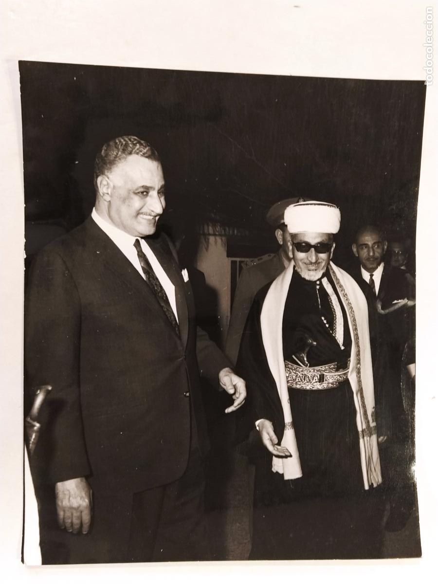 Fotograf&iacute;a antigua: PRESIDENT NASSER WITH ABDUL RAHMAN- CHAOS IN CONFERENCE - AGENCIA ZARDOYA - FOTOGRAFIA ANTIGUA -(31)