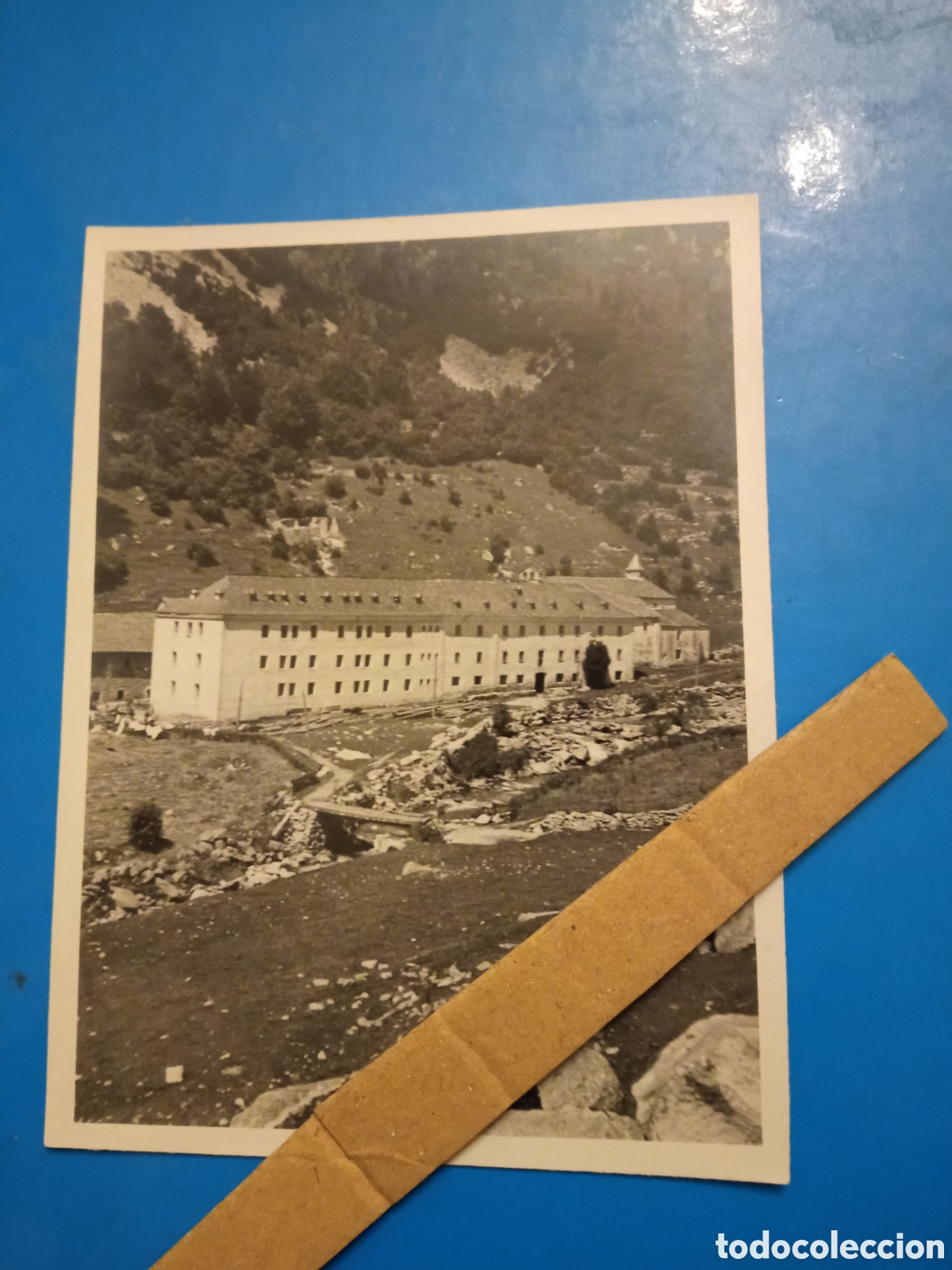 Fotograf&iacute;a antigua: Antigua fotograf&iacute;a Balneario de CALDAS de Bohi,(L&eacute;rida) mide 11,5x8,7 cm