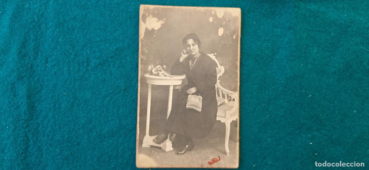 Fotografia antiga: FOTOGRAFIA SE&Ntilde;ORA JOVEN (1922) FOTO J. DERREY (VALENCIA)