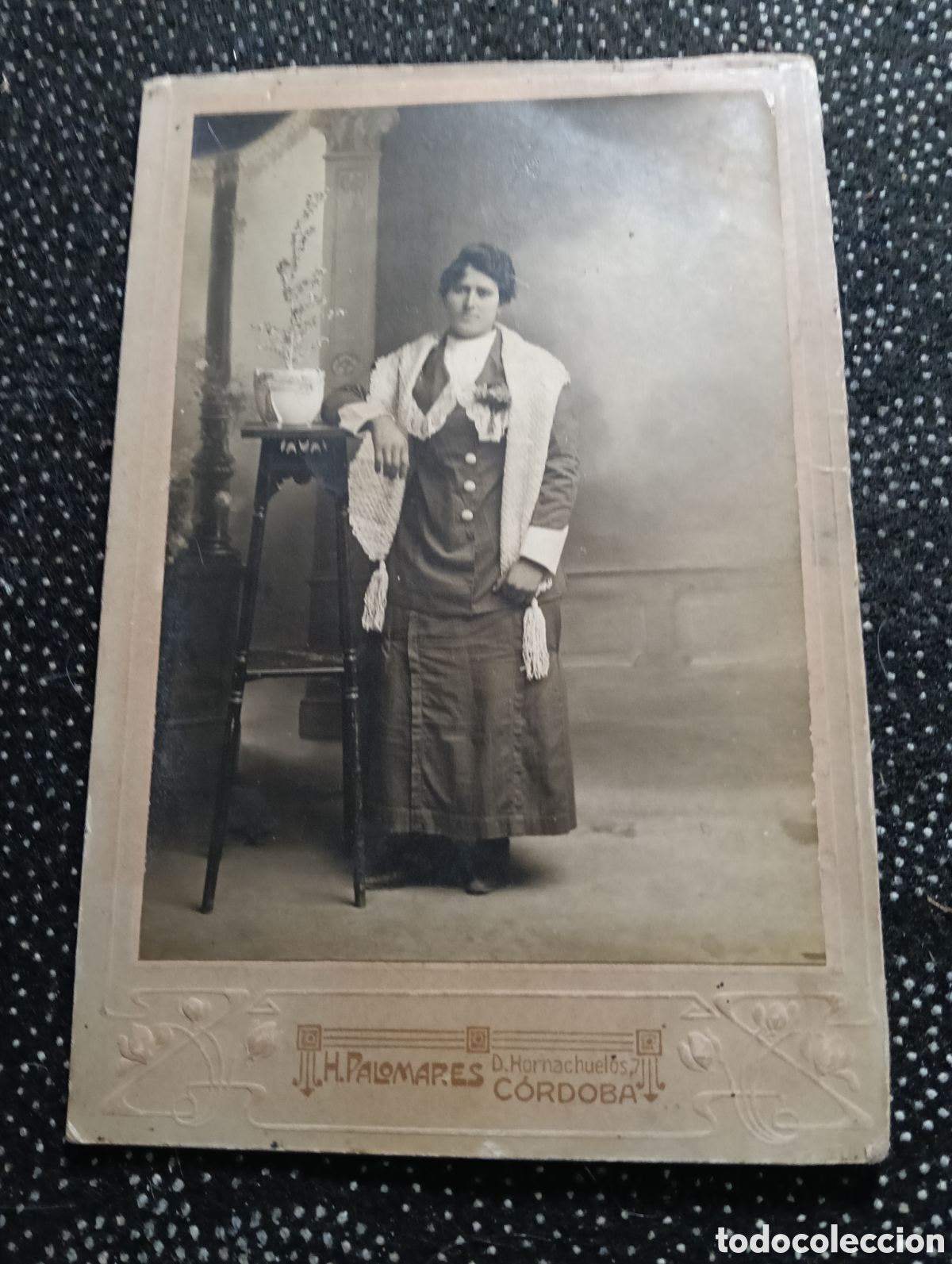 Fotografia antiga: Fotograf&iacute;a de los a&ntilde;os 30 de una se&ntilde;orita de C&oacute;rdoba
