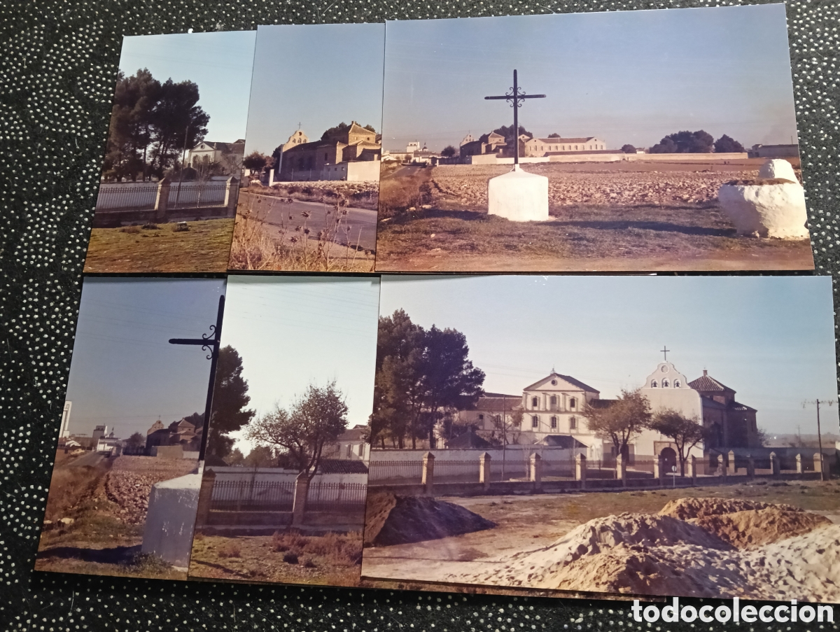 Fotografia antica: Lote de 6 fotograf&iacute;as de la Iglesia y convento de los m&aacute;rtires de Daimiel Ciudad Real