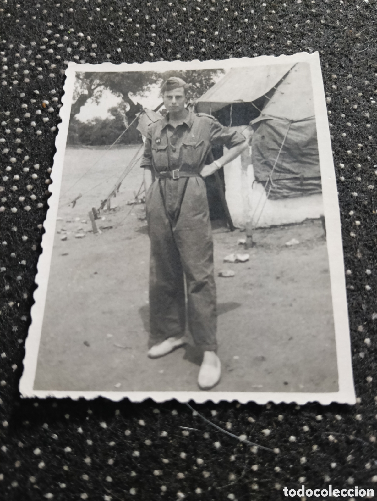 Fotografia antica: 1949 fotograf&iacute;a de un soldado