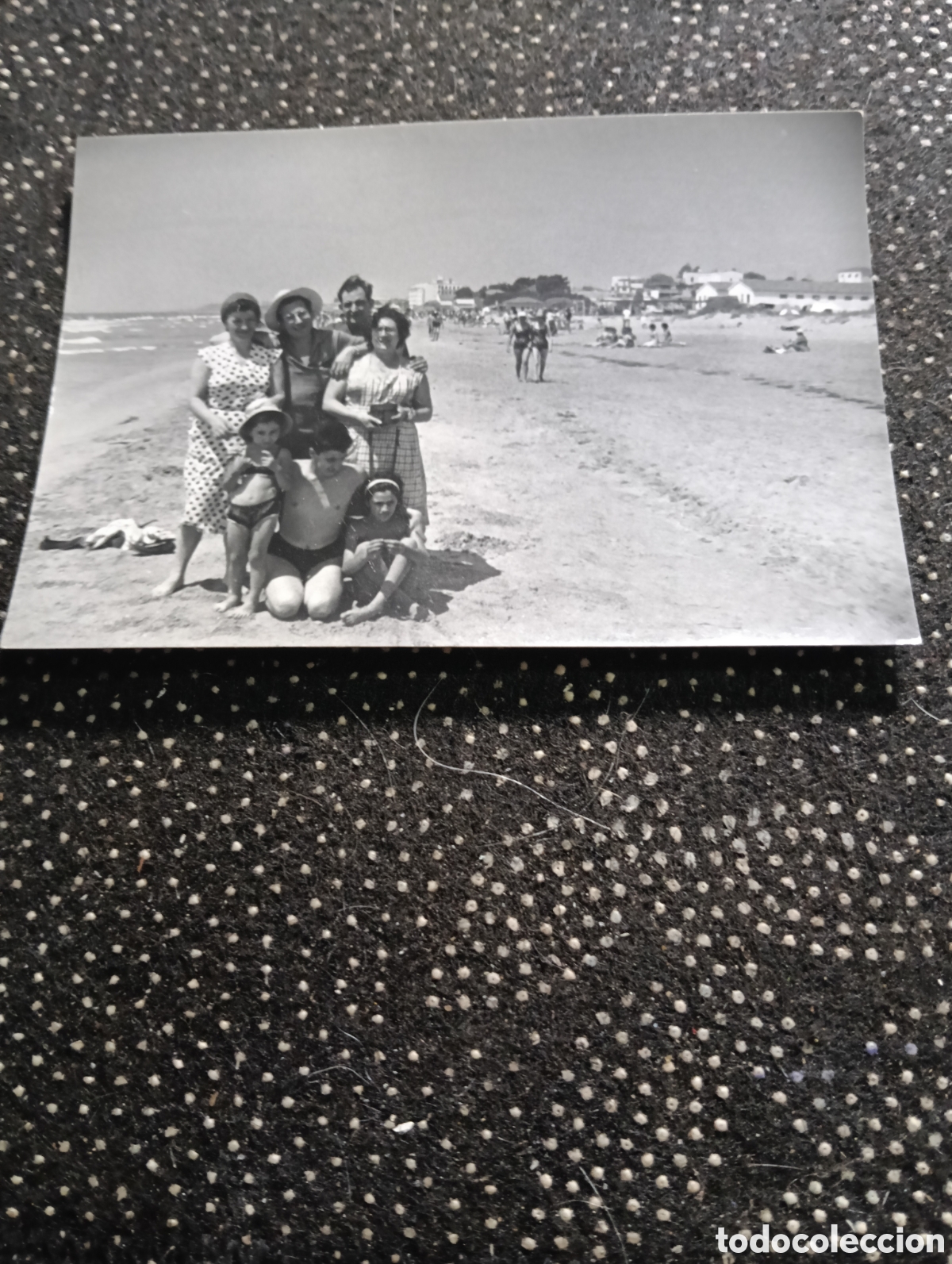 Fotografia antica: Fotograf&iacute;a de la Playa de Castelldefels Junio de 1961