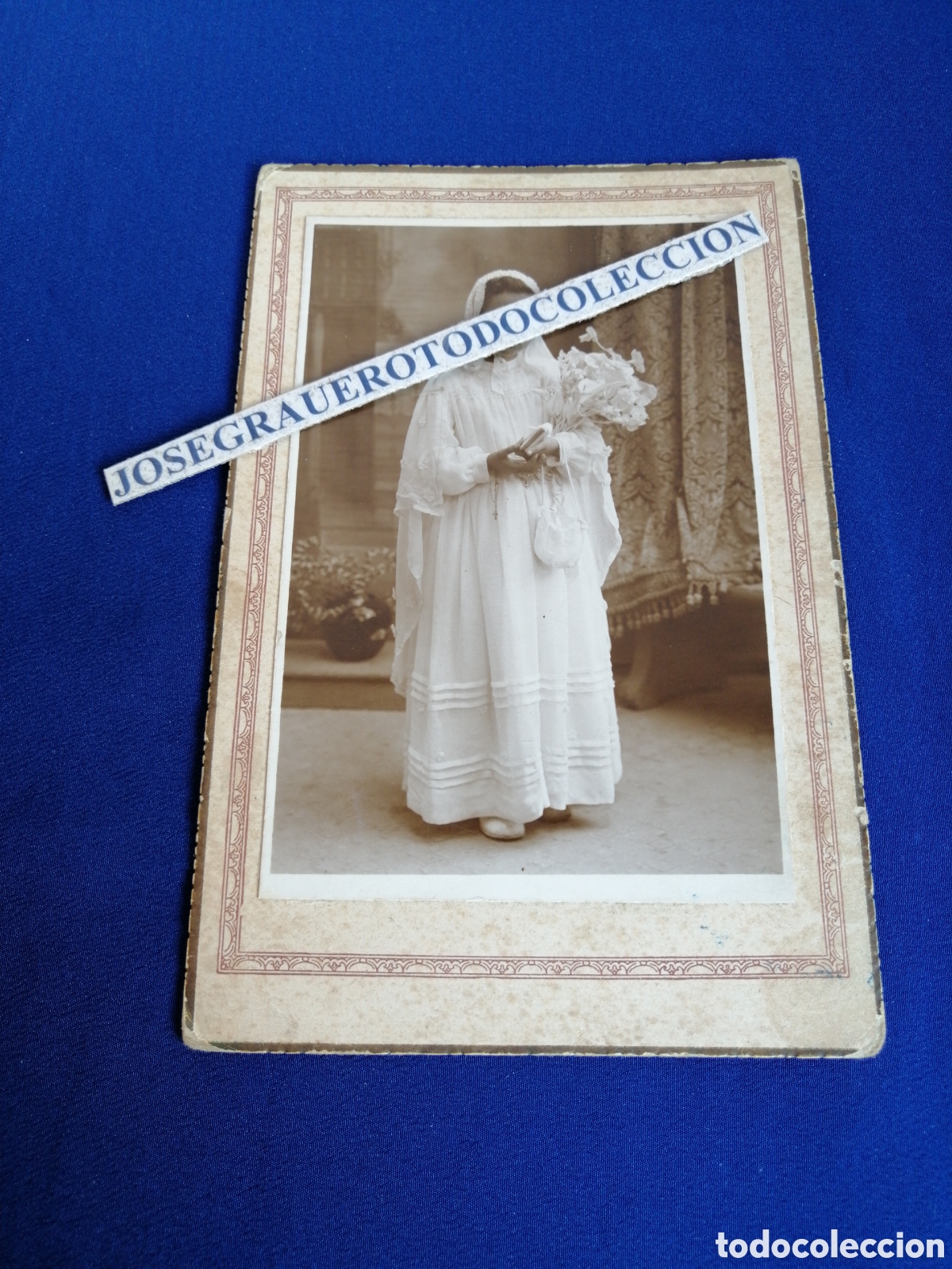 Fotograf&iacute;a antigua: COMUNI&Oacute;N NI&Ntilde;A MODELO 1842 SELLO FOTOGR&Aacute;FICO GUZMAN (VALENCIA)