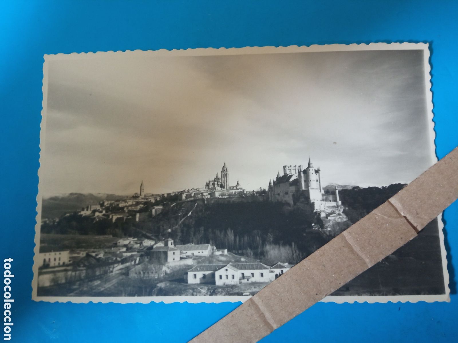 Photographie ancienne: Antigua fotograf&iacute;a de Segovia, Foto BAYON, mide 13,3x8,5 cm