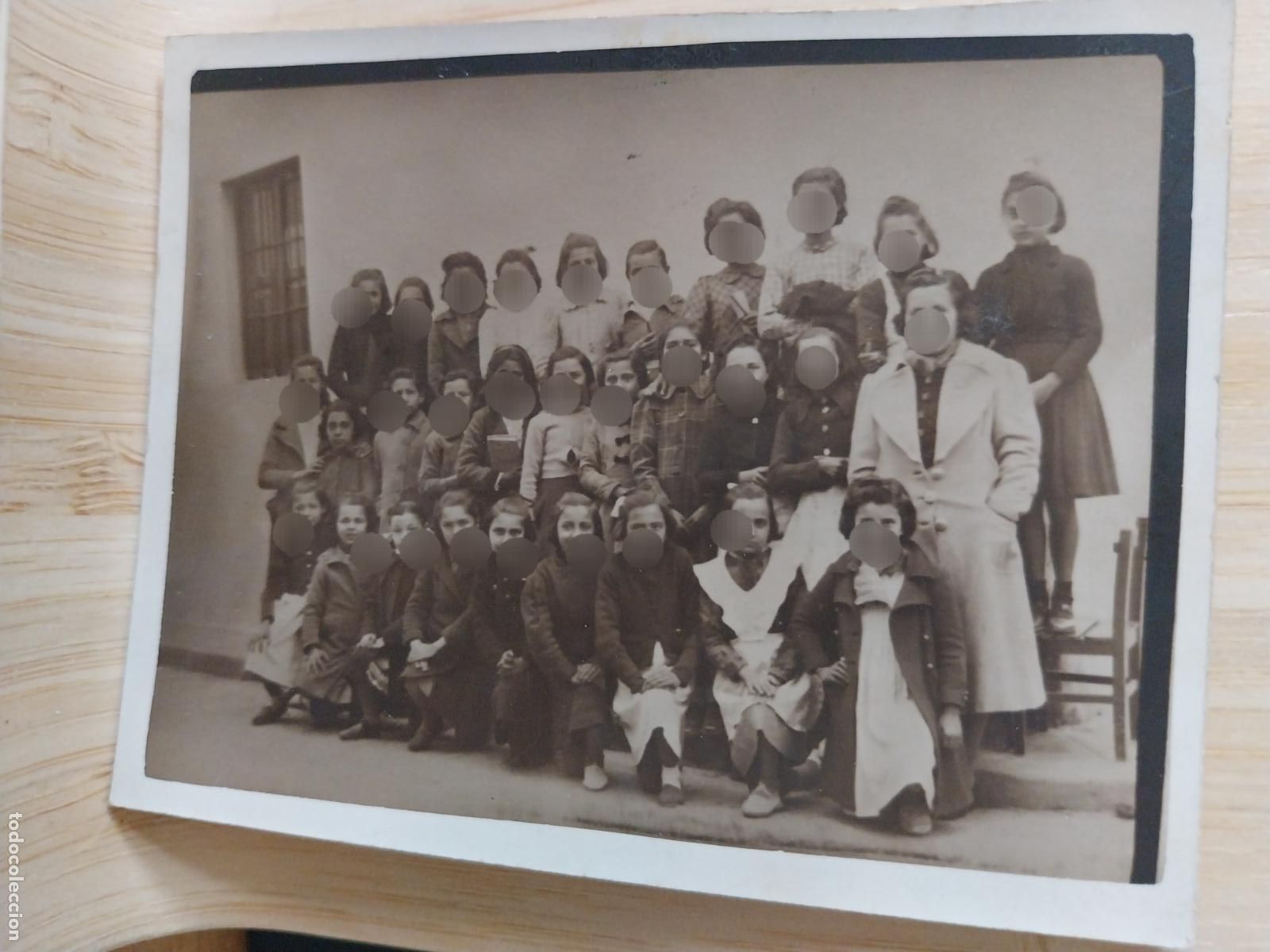 Fotografia antiga: MAESTRAS NI&Ntilde;AS COLEGIO FOTO PARTICULAR A&Ntilde;OS 40 APROX 8.9X7CMS