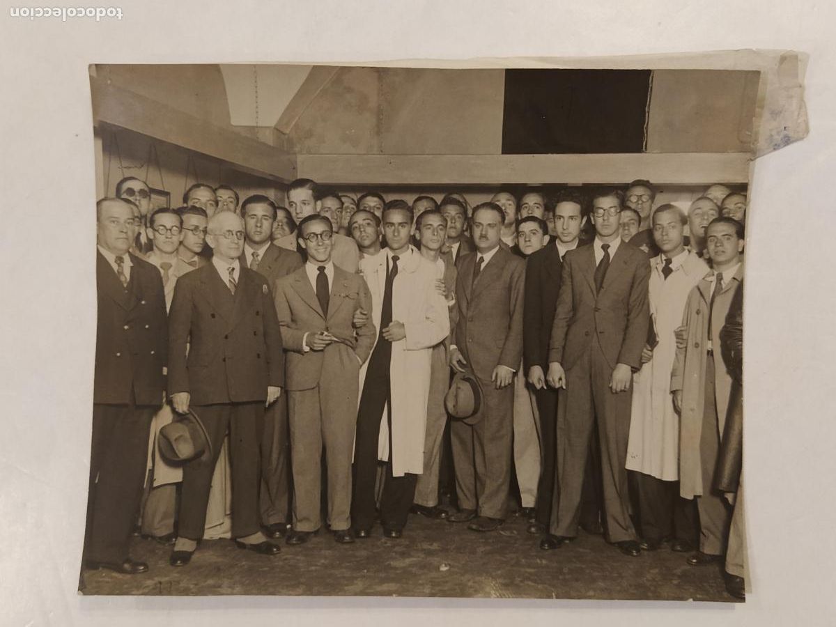 Photographie ancienne: INAUGURACION SALON ARTISTAS UNIVERSITARIOS 1935 - FOTO PUIG FERRAN - FOTOGRAFIA ANTIGUA -(K-15.052)