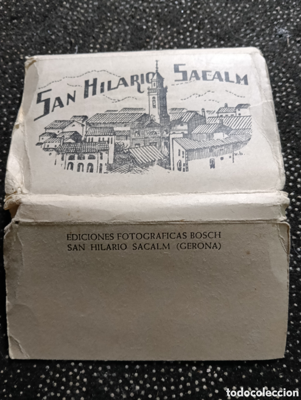 Fotografia antica: BLOC DE 12 POSTALES DE SANT HILARI DE SACALM COMPLETO