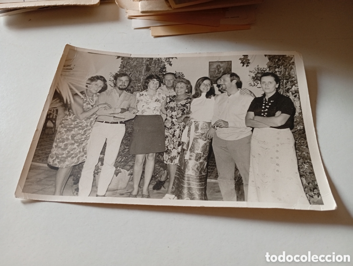 Fotografia antica: Fotograf&iacute;a reuni&oacute;n familiar