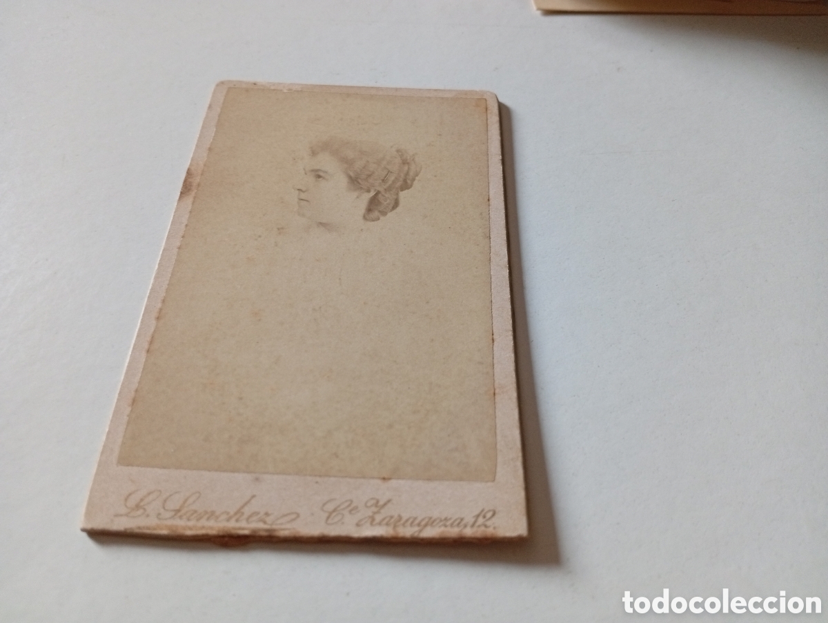 Fotografia antica: Postal antigua busto mujer