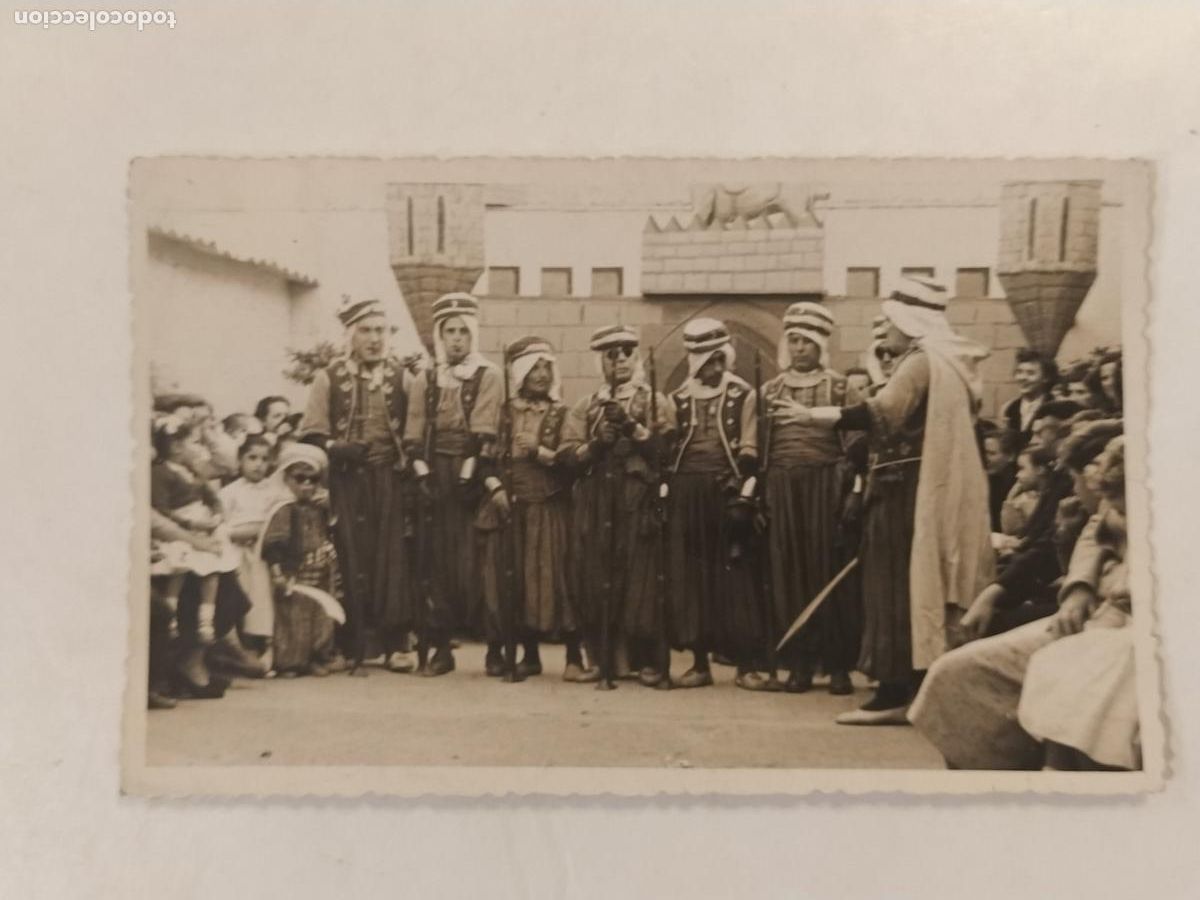Alte Fotografie: TEATRO - MOROS Y CRISTIANOS ? - FOTO M.PUCHE , BARCELONA - FOTOGRAFIA ANTIGUA -(115.122)