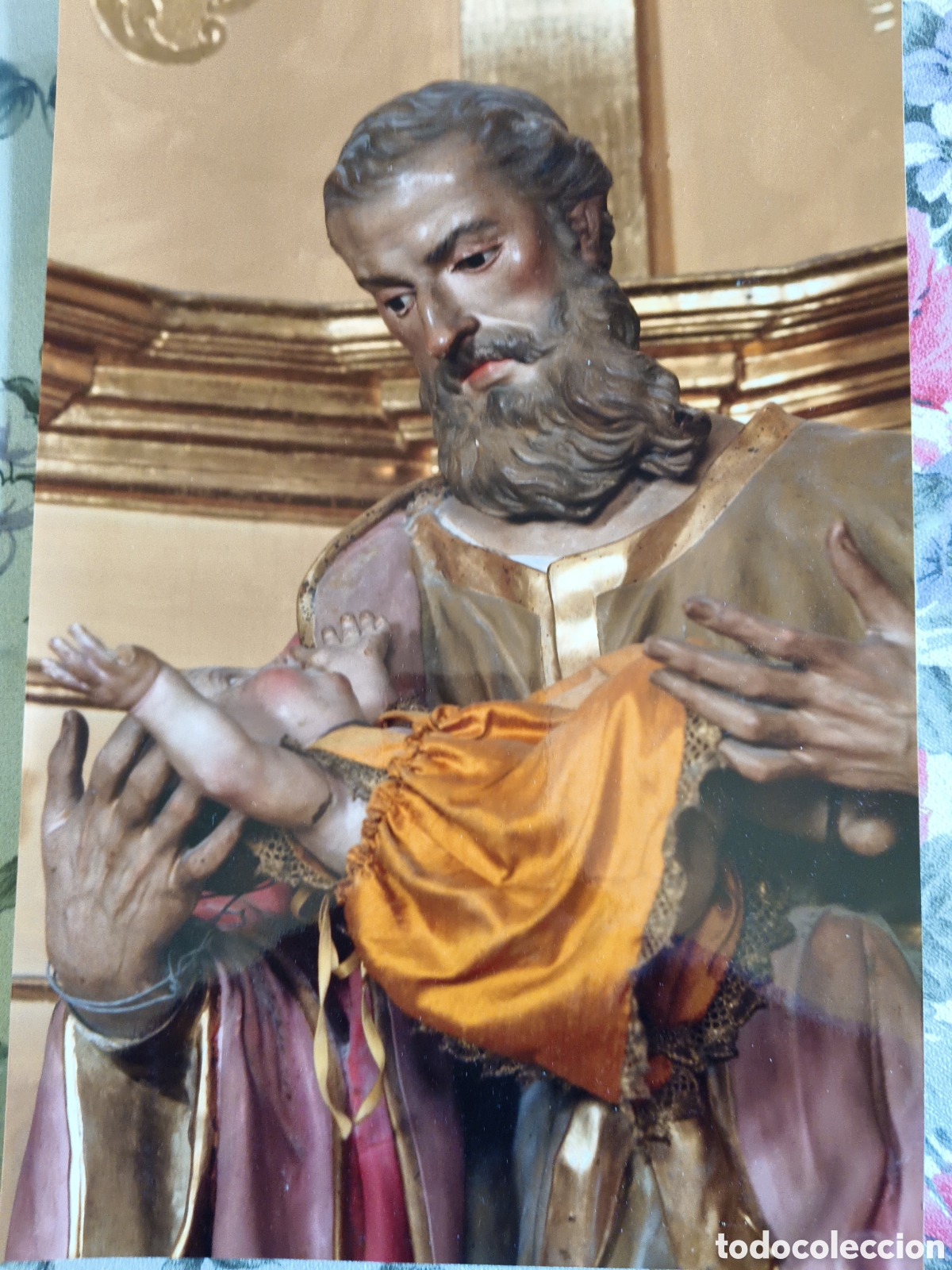 Fotograf&iacute;a antigua: fotograf&iacute;a Tomas Larrosa imagen de San Joaqu&iacute;n de Salzillo de Santo Domingo Murcia