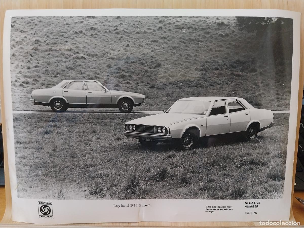 Fotografia antica: LEYLAND P76 SUPER FOTO PRESS ORIGINAL VINTAGE 24X18.2CMS PUBLICIDAD AUTOS *