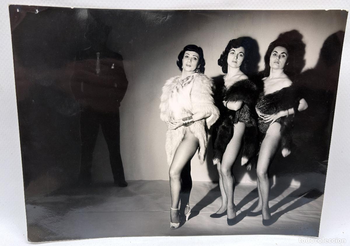 Fotograf&iacute;a antigua: ERIKA KNUDSEN (COPENHAGUE, 1883-?) FOTOGRAFIA ORIGINAL DE APROXIMADAMENTE 1915. TRIO DE VEDETTES