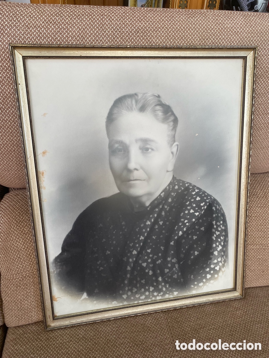 Fotograf&iacute;a antigua: Antiguo Retrato en marco - Foto 1