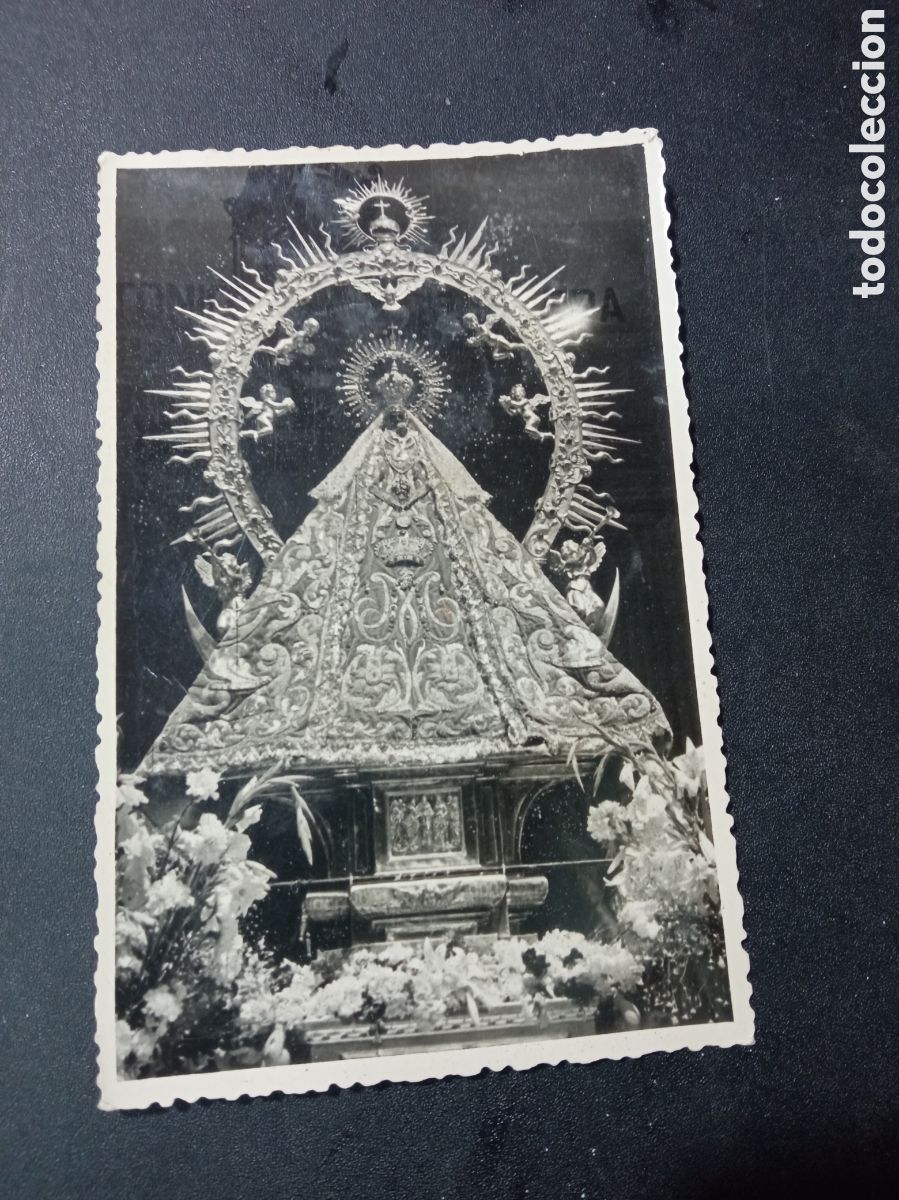 Fotograf&iacute;a antigua: A.fotograf&iacute;a, Virgen del Prado de Talavera de la Reina, Foto I. P&eacute;rez Alonso, Talavera, 13,9x8,9cm