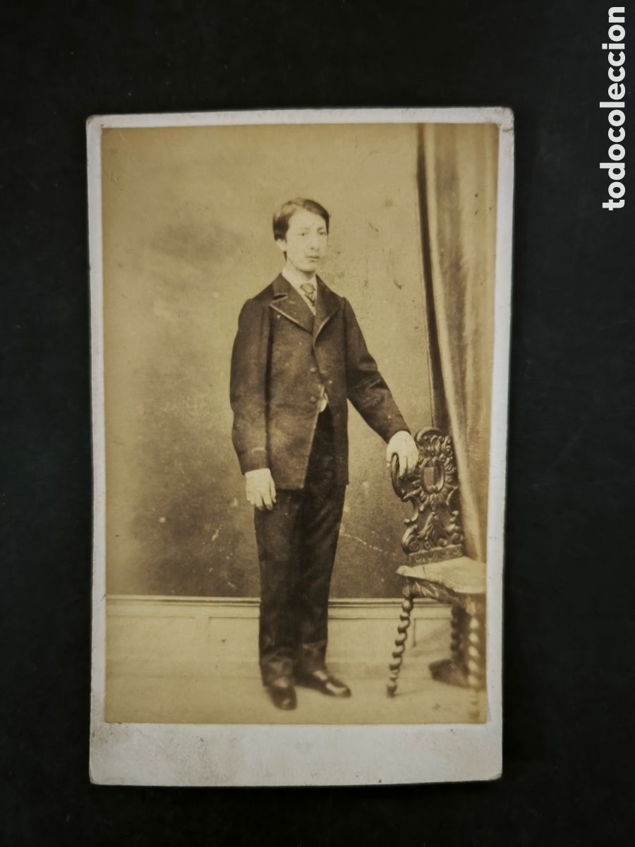 Fotograf&iacute;a antigua: Fotograf&iacute;a antigua, CDV. Eugenio Lanelongue. La Coru&ntilde;a, finales s. XIX. Galicia.