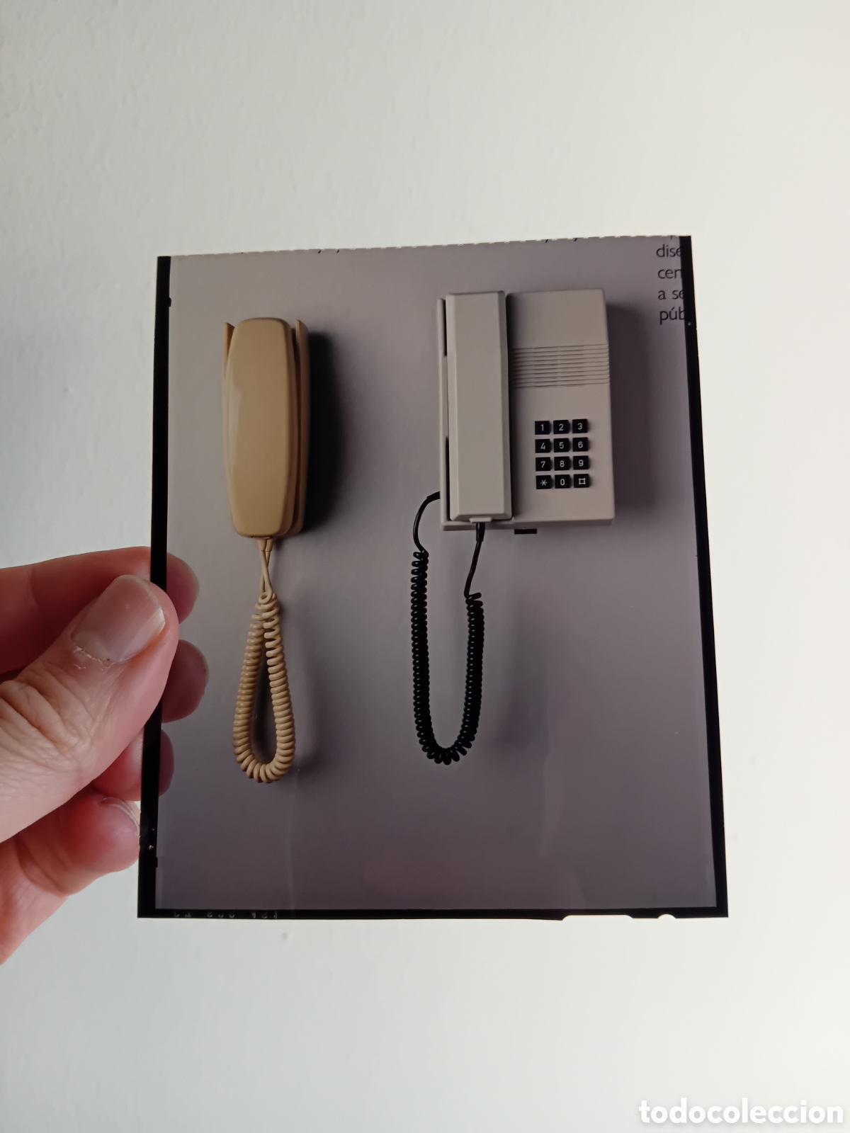 Fotograf&iacute;a antigua: PLACA DIAPOSITIVA PUBLICITARIA MEDIO FORMATO TEL&Eacute;FONOS TELEF&Oacute;NICA. FOTOGRAF&Iacute;A PROFESIONAL. A&Ntilde;OS 90S