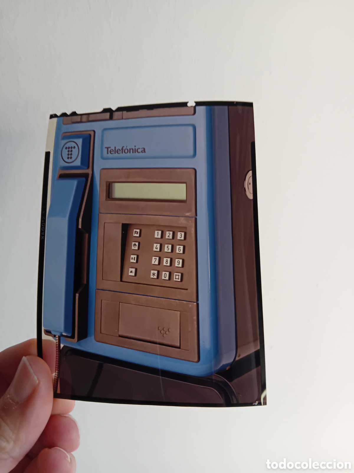 Fotograf&iacute;a antigua: PLACA DIAPOSITIVA PUBLICITARIA MEDIO FORMATO CABINA TELEF&Oacute;NICA. FOTOGRAF&Iacute;A PROFESIONAL. A&Ntilde;OS 90S