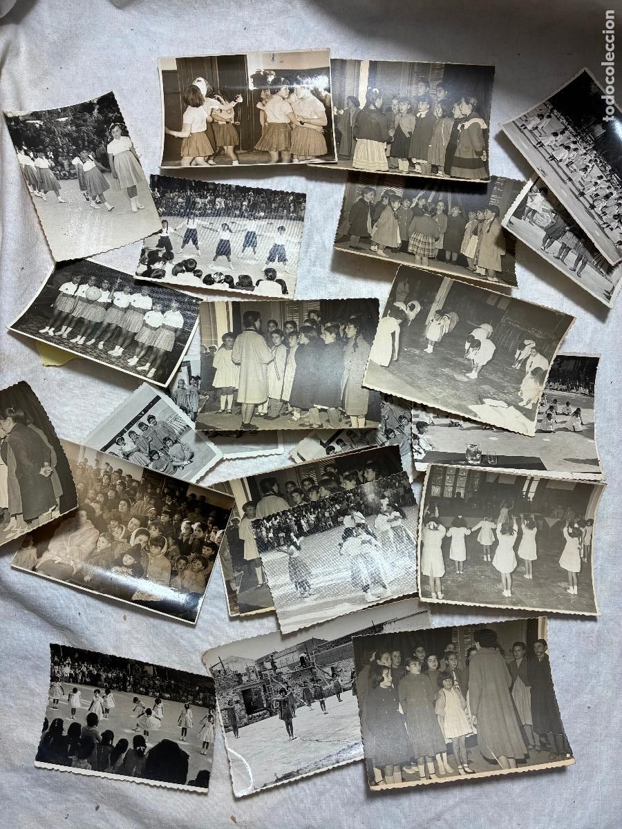 Fotograf&iacute;a antigua: Albacete 55 fotos de Villarrobledo, seccion femenina, falange, colegio de ni&ntilde;as d&eacute;cada de 1950